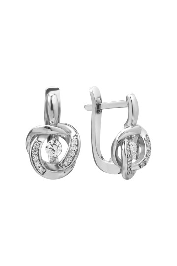 Silver earrings S-616-01-E