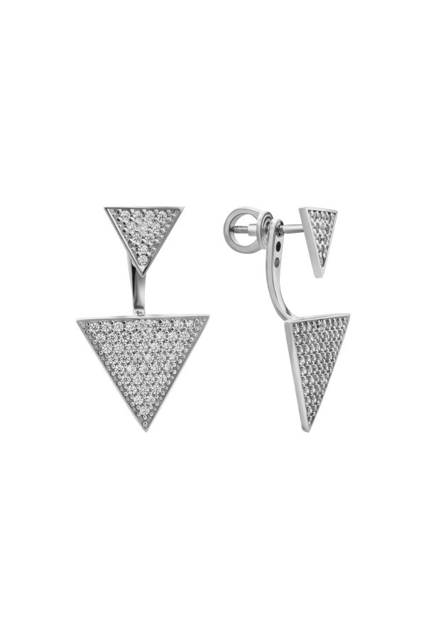 Silver earrings S-204-01-E