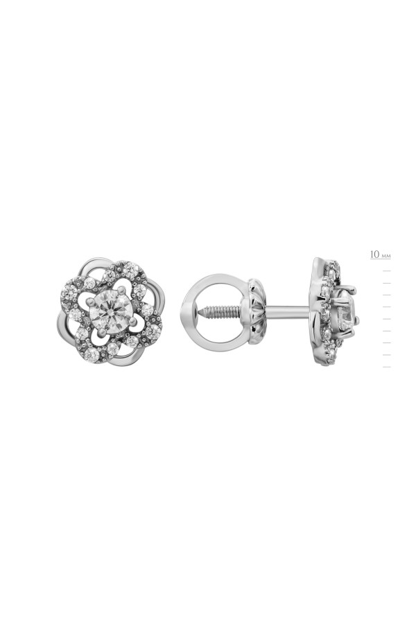 Silver earrings S-710-01-E