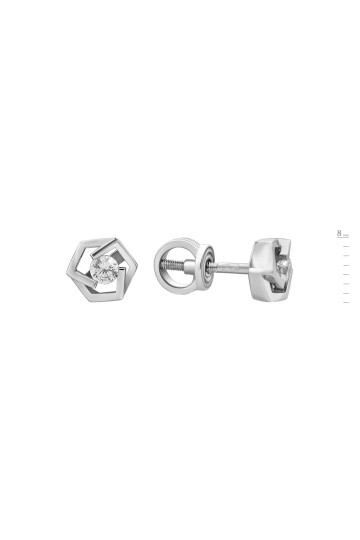 Silver earrings S-596-01-E