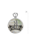 Серебряный кулон S-410-01-Pr01-P