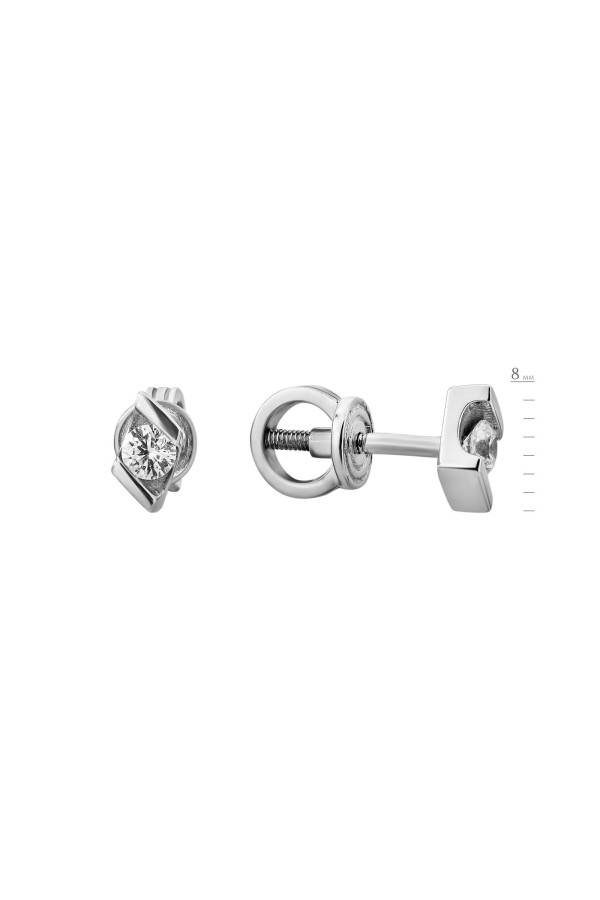 Silver earrings S-597-01-E