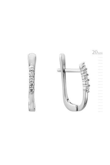 Silver earrings S-702-01-E