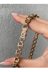 Gold chain G-887-Em18-Ch