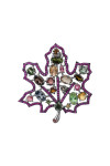 Silver brooch S-454-45-Tr100-Br