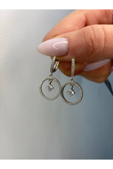 Silver earrings S-923-01-E