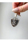 Silver pendant S-974-W18-P