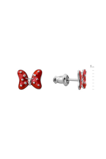 Silver earrings S-762-Em48-E