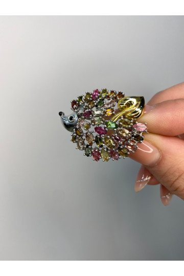 Broche de plata S-453_5-Tr100-Br