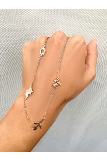 Silver necklace S-986-N