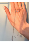 Silver necklace S-4046-N