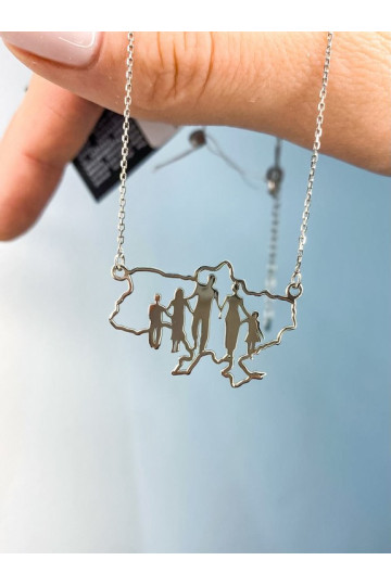 Silver necklace S-4045-N