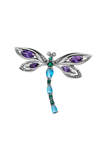 Silver brooch S-457-263150-Br