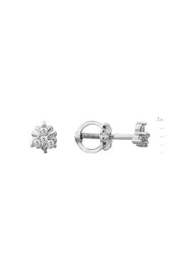 Серебряные серьги S-605-01-E