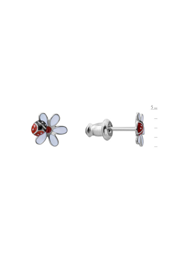 Silver earrings S-764-Em011841-E