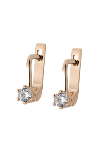 Gold earrings G-243-D01-E
