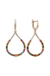 Gold earrings G-542-01-Tr100-E