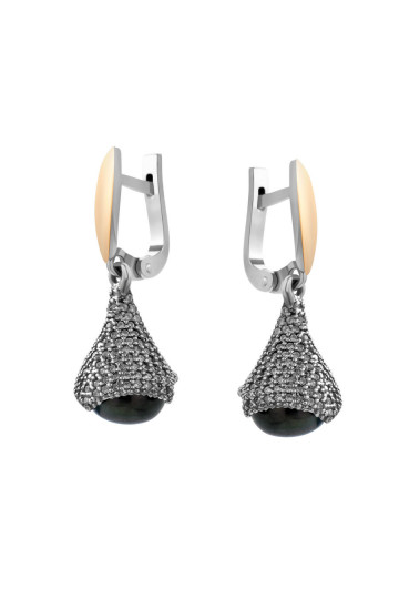 Silver earrings S-001_1-0118-E
