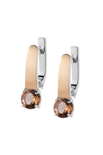 Silver earrings S-002_1-54-E