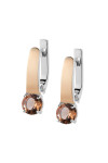 Silver earrings S-002_1-54-E