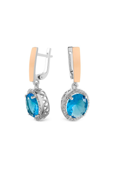 Silver earrings S-013_1-0126-E