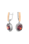 Silver earrings S-013_1-0141-E
