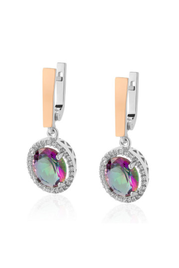 Silver earrings S-013_1-0152-E