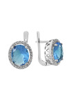 Silver earrings S-013N-0126-E