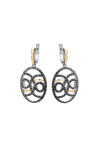 Silver earrings S-015_1-18-E