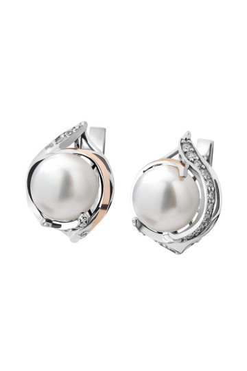 Silver earrings S-028_1-01-E