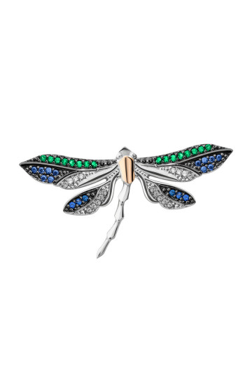 Silver brooch S-048_1-012131-Br