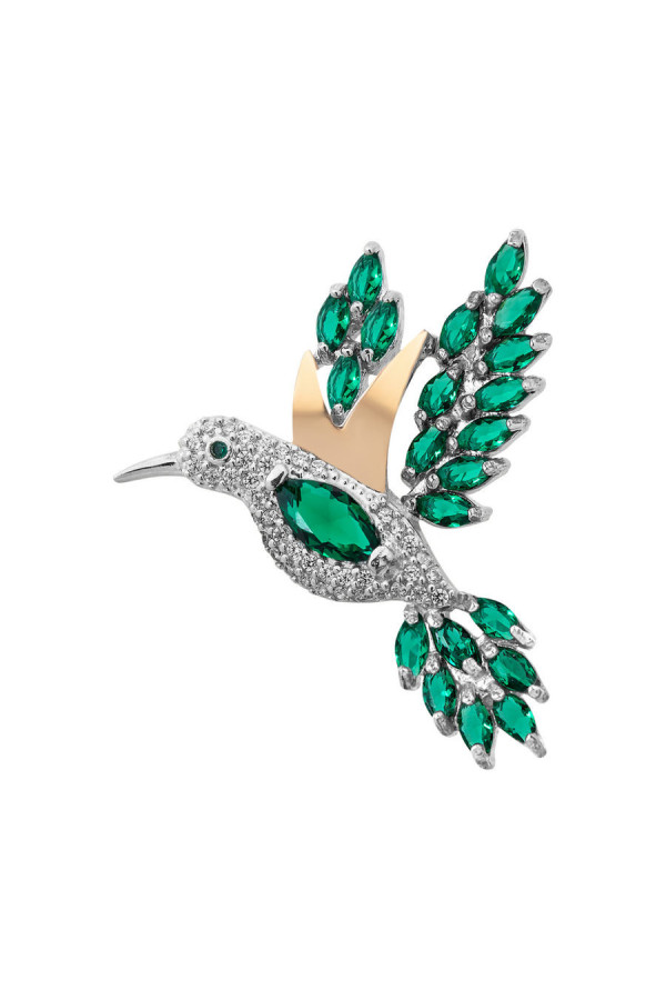 Silver brooch S-049_1-0131-Br