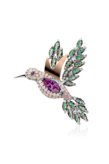 Silver brooch S-049_1-445052-Br