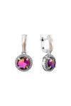 Silver earrings S-063_1-0153-E