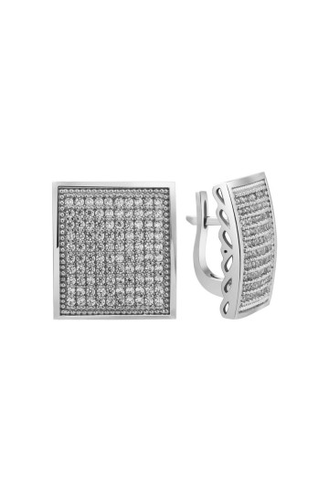 Серебряные серьги S-074-01-E