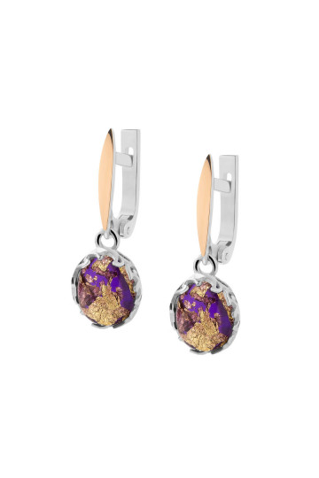 Silver earrings S-105_1-37-E