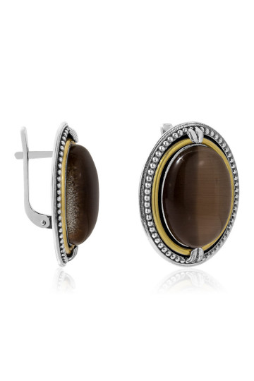 Silver earrings S-120_5-60-E