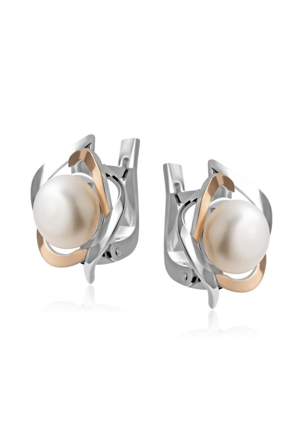Silver earrings S-124_1-01-E