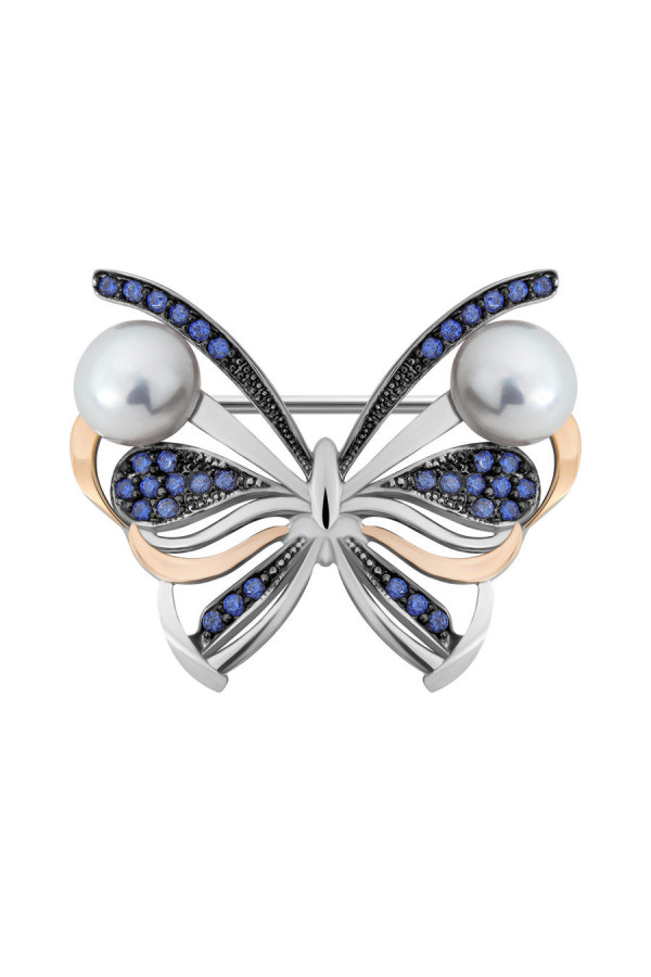 Silver brooch S-135_1-0122-Br