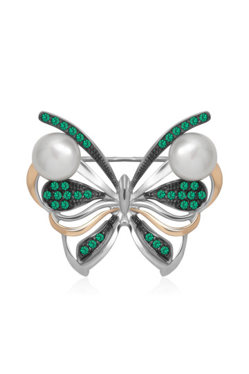 Silver brooch S-135_1-0131-Br