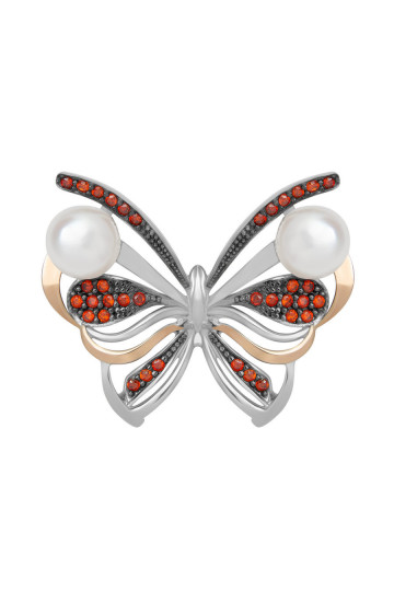 Silver brooch S-135_1-0141-Br