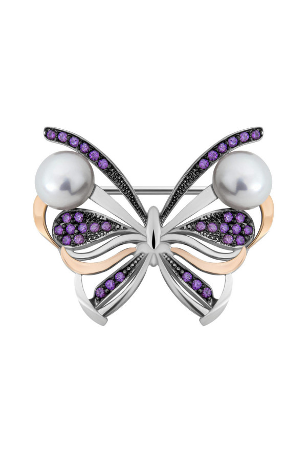 Silver brooch S-135_1-0150-Br