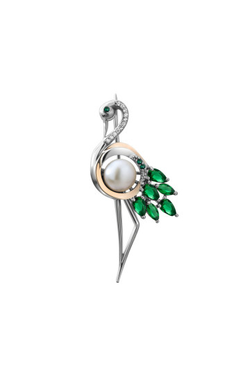Silver brooch S-142_1-0131-Br