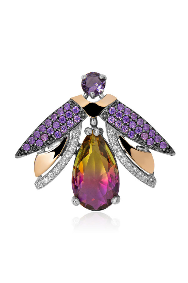 Silver brooch S-170_1-015053-Br