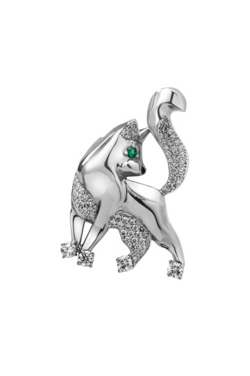 Серебряная брошь S-186-0131-Br