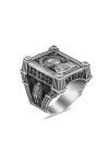 Silver ring S-219-01-Em18-R