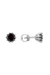 Silver earrings S-308-Rb41-E