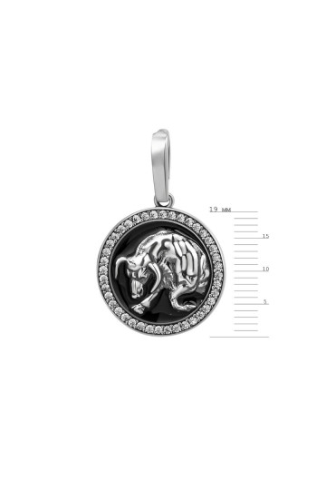 Silver pendant S-314_2-01-Em18-P