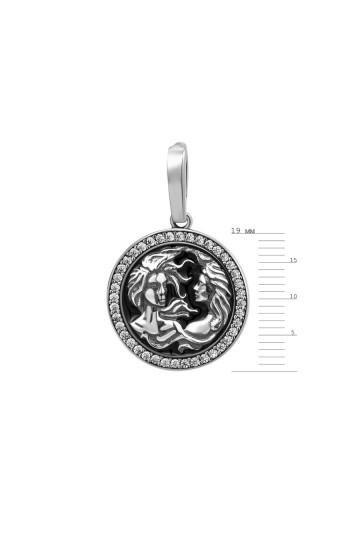 Silver pendant S-314_3-01-Em18-P