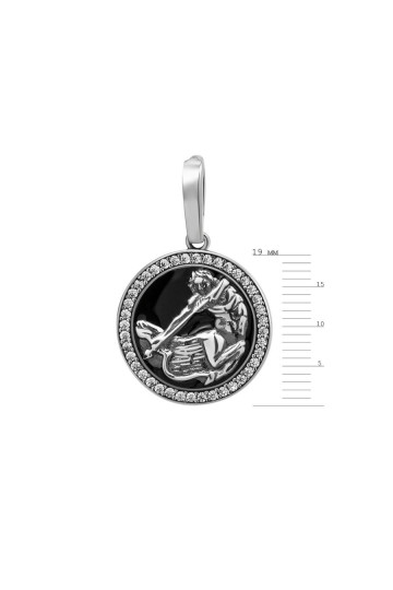 Silver pendant S-314_9-01-Em18-P